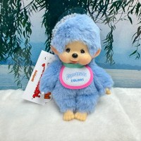 226993 Monchhichi SS Size Colors Keychain Mascot BLUE (One Piece) ~ 226993 Monchhichi SS Size Colors Keychain Mascot BLUE (One Piece) ~