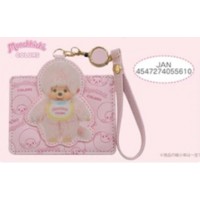 M010-10D Monchhichi Passcase Card Case with Strap PINK M010-10D Monchhichi Passcase Card Case with Strap PINK