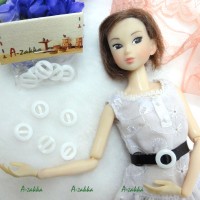 NDA048WHE Doll Dress Crafts 11mm Round Plastic Buckle White 5pcs NDA048WHE Doll Dress Crafts 11mm Round Plastic Buckle White 5pcs