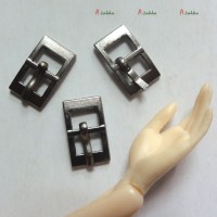 NDA114DGY 12mm x 7mm Metal Rectangle Belt Buckle Dark Grey (3pcs NDA114DGY 12mm x 7mm Metal Rectangle Belt Buckle Dark Grey (3pcs