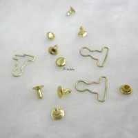 NDA116GLD DIY 4mm Mini Overall Suspender Buckle GOLD (10 Set) NDA116GLD DIY 4mm Mini Overall Suspender Buckle GOLD (10 Set)
