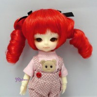 Hujoo Baby Suve Obitsu 21cm Curl Braids Wig Red WM21-2TS-RD Hujoo Baby Suve Obitsu 21cm Curl Braids Wig Red WM21-2TS-RD